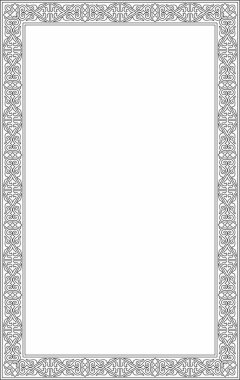 Kazak ulusal kare siyah çerçeve süsü. Etnik model. Göçebe kültürü yansıtan dikdörtgen. Tasarım ve tekstil için uygun