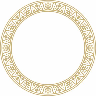 Altın sınır, çerçeve, Pompeii yüzüğü. Çember Napoli süsü. Antik Roma Sanatı