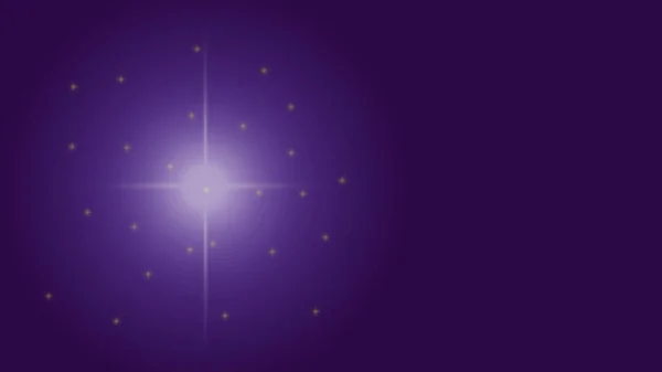 Sparkling Magical Glowing Stars Sparkles Purple Background — 스톡 사진