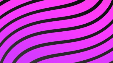 Parlak gradyan soyut arkaplan ile siyah üzerine pembe dalga çizgileri