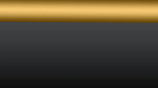 Gradiente Listra Dourada Topo Fundo Liso Digital Preto Horizontal — Fotografia de Stock