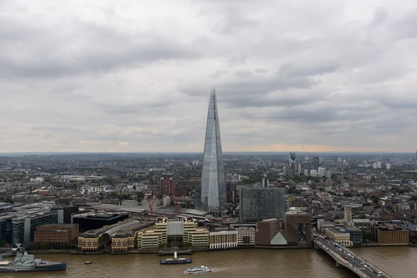 Vue des oiseaux de Londres avec Shard au centre — Photo