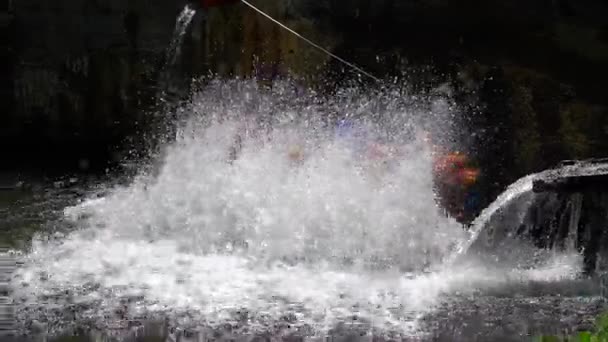 Água Mar Oceano Onda Natureza Surfe Praia Ondas Cachoeira Respingo — Vídeo de Stock