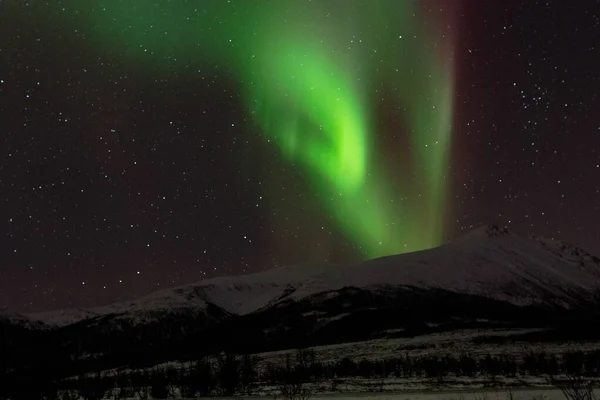 Lumière Nord Norvège Nord Hiver — Photo