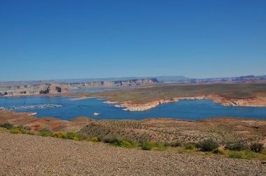 Glen Kanyonu. Gözlem güverte Arizona günbatımı manzarası. Büyük Kanyon Ulusal Parkı, Arizona, ABD