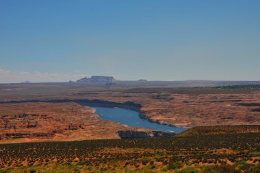 Glen Kanyonu. Gözlem güverte Arizona günbatımı manzarası. Büyük Kanyon Ulusal Parkı, Arizona, ABD