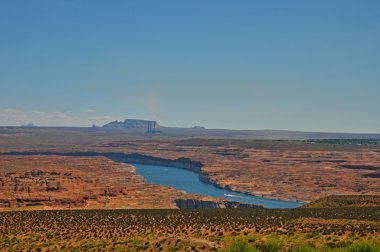 Glen Kanyonu. Gözlem güverte Arizona günbatımı manzarası. Büyük Kanyon Ulusal Parkı, Arizona, ABD