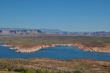 Glen Kanyonu. Gözlem güverte Arizona günbatımı manzarası. Büyük Kanyon Ulusal Parkı, Arizona, ABD