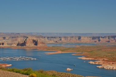 Glen Kanyonu. Gözlem güverte Arizona günbatımı manzarası. Büyük Kanyon Ulusal Parkı, Arizona, ABD