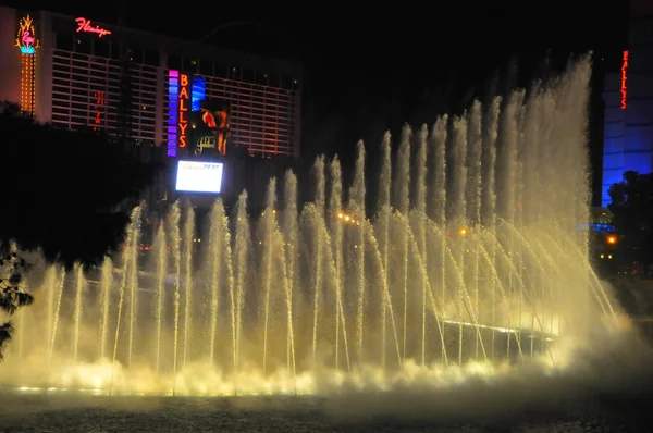 Fontána show v Bellagio casino v Las Vegas — Stock fotografie