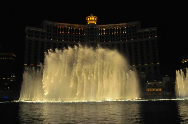 Fountain show at the Bellagio casino in Las Vegas — Stock Photo, Image