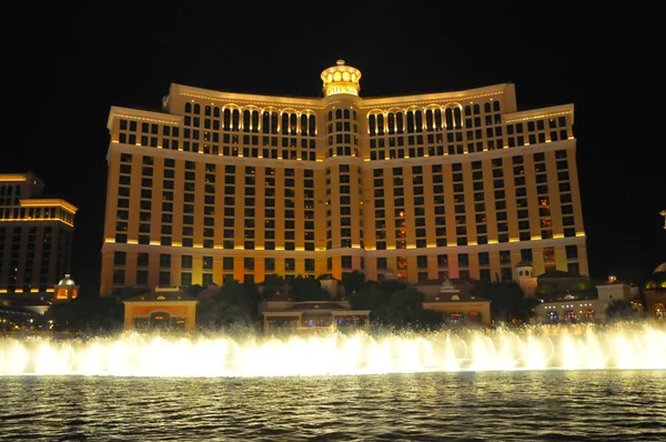 Fountain show at the Bellagio casino in Las Vegas — Stock Photo, Image