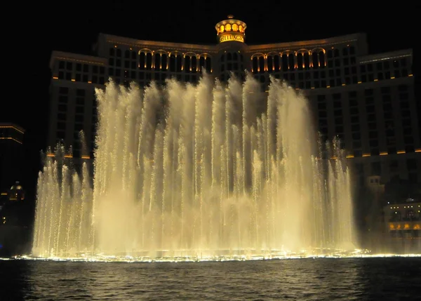 Fountain show at the Bellagio casino in Las Vegas — Stock Photo, Image