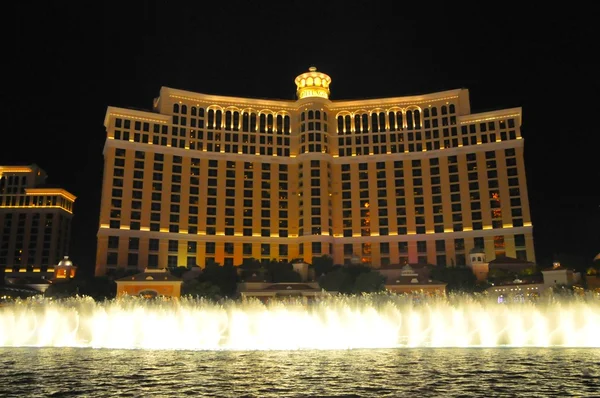 Fountain show at the Bellagio casino in Las Vegas — Stock Photo, Image