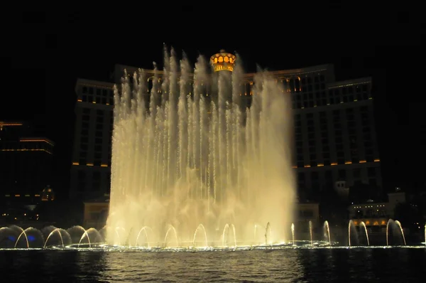 Fountain show at the Bellagio casino in Las Vegas — Stock Photo, Image