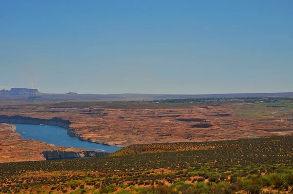 Glen canyon. Het uitzicht vanaf de observatie dek van de Arizona zonsondergang. Nationaal Park Grand Canyon, Arizona, de V.s. — Stockfoto