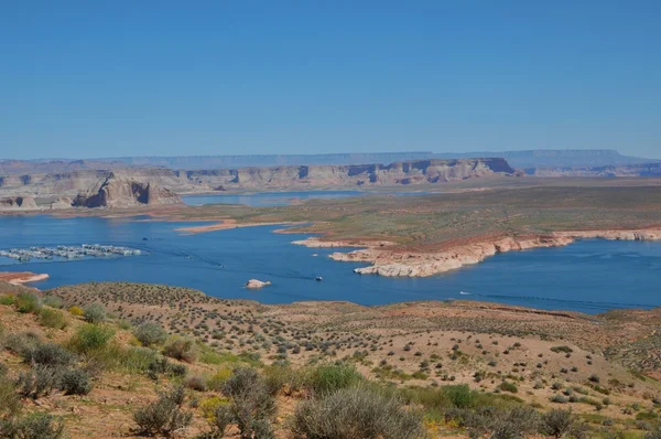 Glen canyon. The view from the observation deck of the Arizona sunset. Grand Canyon National Park,  Arizona, the USA — Stock Photo, Image