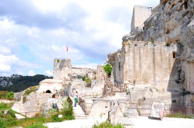 Antik kale Baux-de-Provence, Provence, Fransa