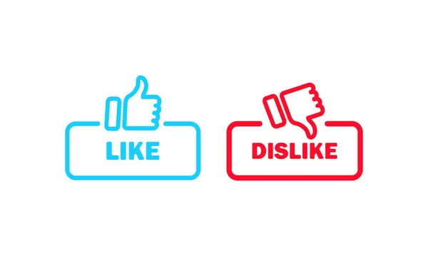 Dislike Sign Thumb Icon Social Media Users Concept Vector Eps — Stock Vector