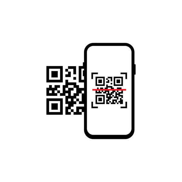 QR kod taraması ya da cep telefonu yakalama. Barkod, hareket kabiliyeti, uygulama oluşturma, kodlama. Düz biçimli simge tanıma veya qr kodu okuma.