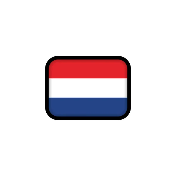 Flagge Der Niederlande Nationalflagge Der Niederlande Vektorillustration Eps10 — Stockvektor