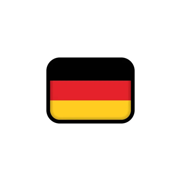 Bandera Alemania Bandera Nacional Alemania Bandera Alemana Símbolo Alemán Ilustración — Vector de stock