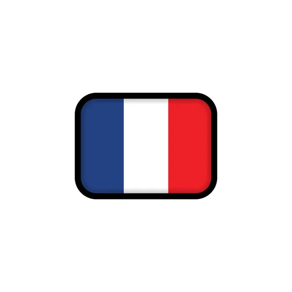 Vlag Van Frankrijk Nationale Franse Vlag Frans Symbool Vector Illustratie — Stockvector