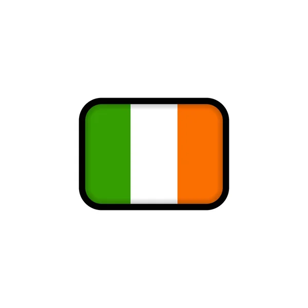 Drapeau Irlande Drapeau National Irlandais Symbole Irlande Illustration Vectorielle Pse10 — Image vectorielle