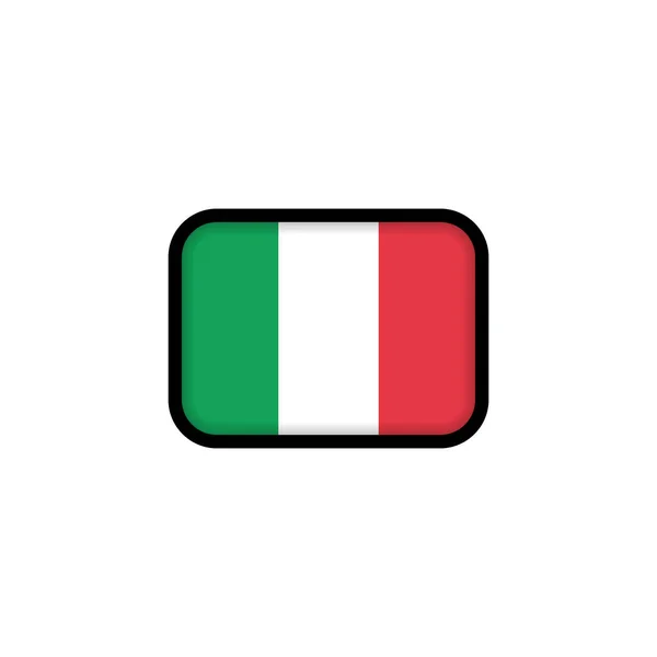 Флаг Италии Государственный Флаг Италии Итальянский Символ Векторная Иллюстрация S10 — стоковый вектор