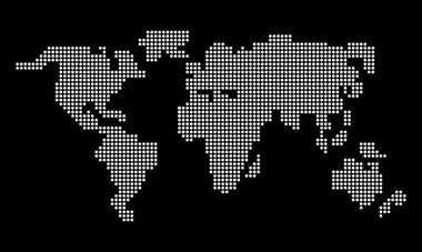 Dünya haritası çizimi. Vektör EPS 10. Arkaplanda izole.