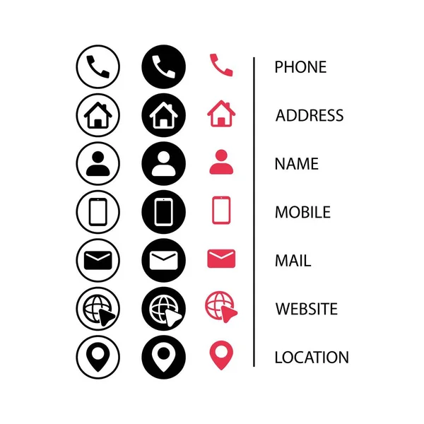 Düz bir şekilde ayarlanmış simge ile bağlantı kurun. Web sitenizin tasarımı, logosu, uygulaması ve UI için iletişim sembolü. Bağlantı düğmesi. Vektör, posta, telefon, dünya, adres, iletişim, e- posta.