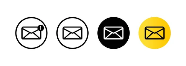 Sms Symbol Gesetzt Neues Gmail Mail Dialog Chat Neue Nachricht — Stockvektor