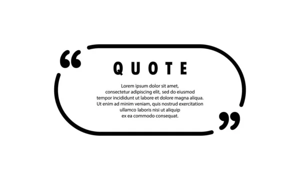 Quote Icon Speech Marks Inverted Commas Talking Mark Collection Blank — Stock Vector