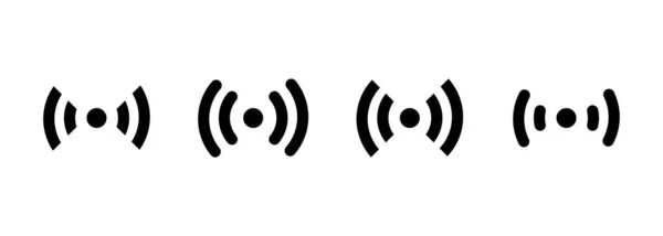 Wireless Und Wifi Ikone Wlan Signalsymbol Visualisierungssignal Für Wifi Funksymbole — Stockvektor