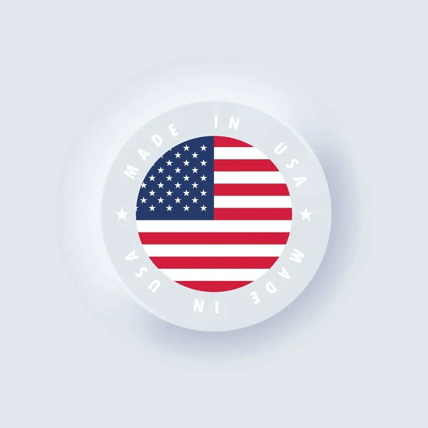 Hecho Estados Unidos Usa Hizo Estados Unidos Emblema Etiqueta Signo — Archivo Imágenes Vectoriales