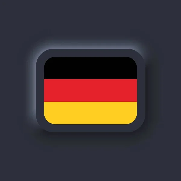 Almanya Bayrağı Ulusal Almanya Bayrağı Alman Bayrağı Almanya Sembolü Vektör — Stok Vektör