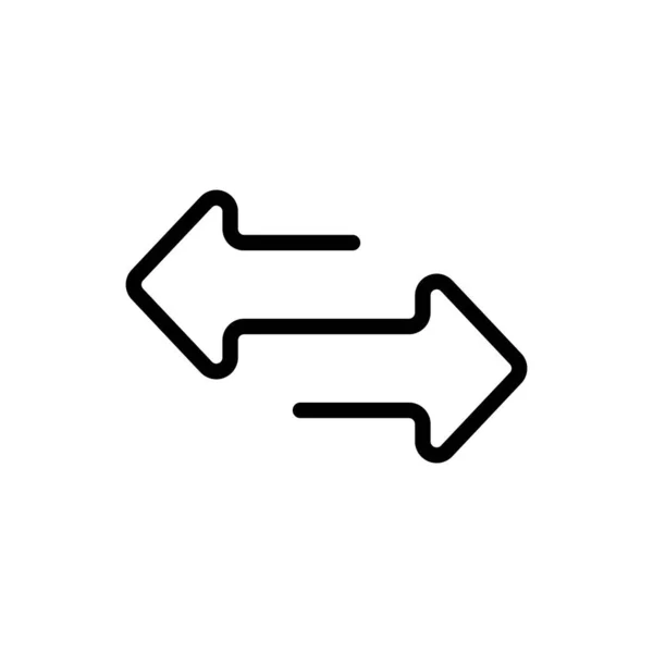 Transfer Arrows Icon Exchange Sign Vector Eps Isolated White Background — Vetor de Stock