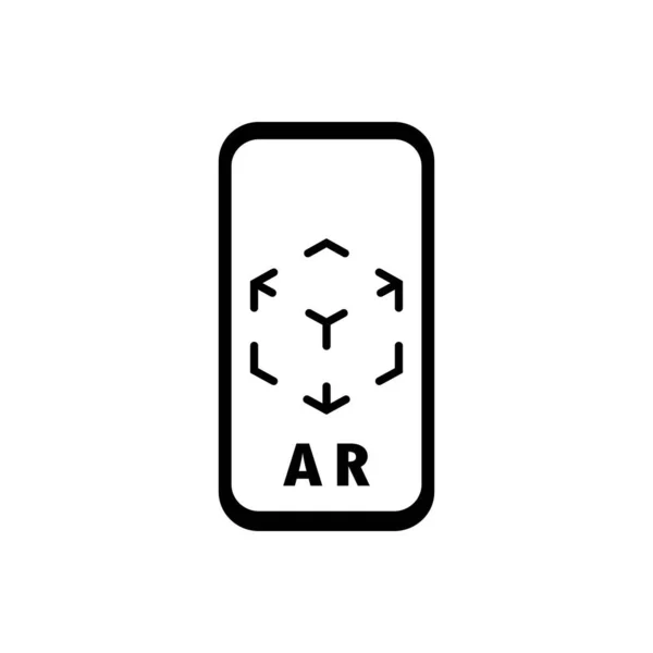 Augmented Reality Icon Concept Symbol Vector Eps Isolated White Background — Stok Vektör