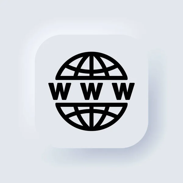 Icône Web Vecteur Www Icône Aller Symbole Web Icônes Vectorielles — Image vectorielle