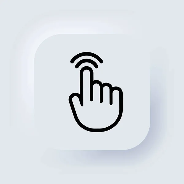 Icône Curseur Main Icône Smartphone Écran Tactile Écran Smartphone Avec — Image vectorielle