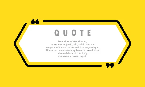 Quote Icon Quotemark Outline Speech Marks Inverted Commas Blank Space — Stock Vector