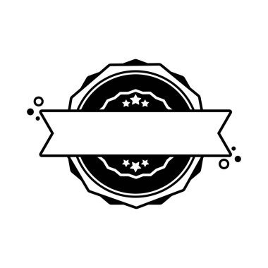 Rozet simgesi. Vektör. Pul simgeleri. Sertifikalı rozet logosu. Damga Şablonu. Etiket, Çıkartma, Simgeler. Vektör EPS 10. Arkaplanda izole