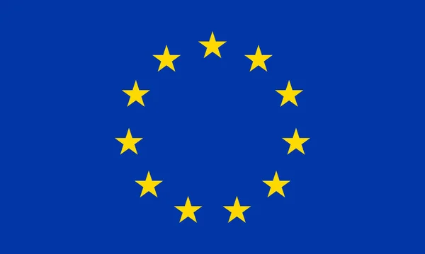Flagge Der Europäischen Union Flagge Vektor Eps Isoliert Hintergrund — Stockvektor