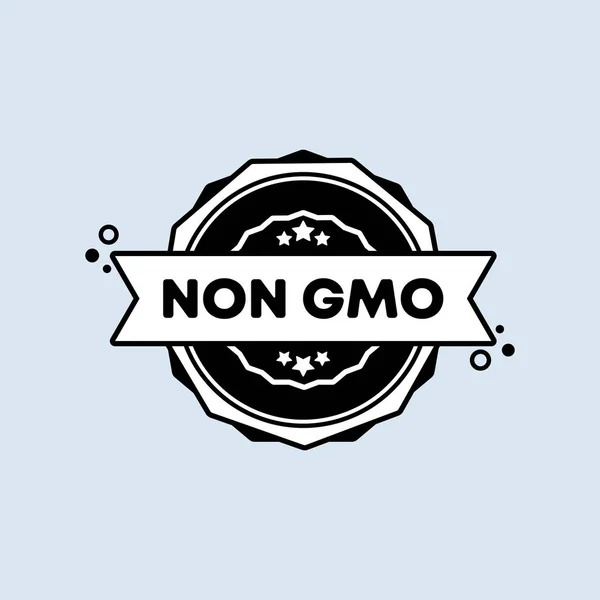 Timbre Non Gmo Vecteur Icône Badge Non Gmo Logo Badge — Image vectorielle
