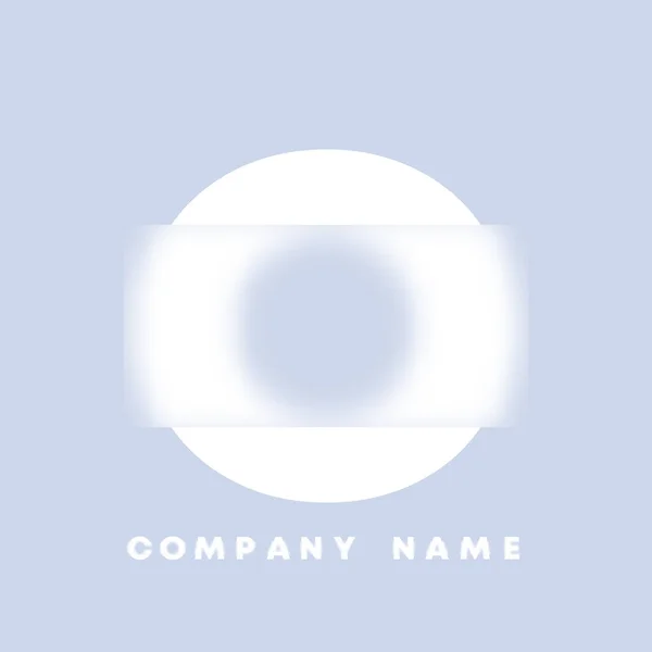 Abstract Art Alphabet Letter Logo Glassmorphism Blurry Style Font Typography — Stock Vector