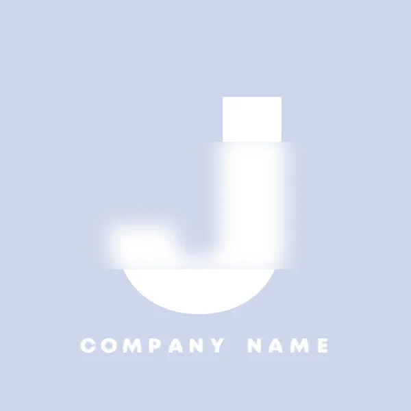 Абстрактная Буква Логотипа Гласморфизм Размытый Шрифт Типографский Дизайн Буквы Алфавита — стоковый вектор