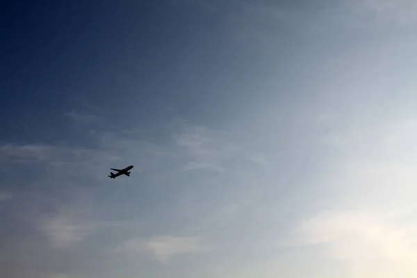 View Airplane Taking — Stock Photo, Image