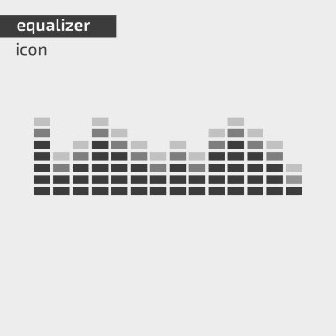 Vektör müzik ekolayzer simgesi