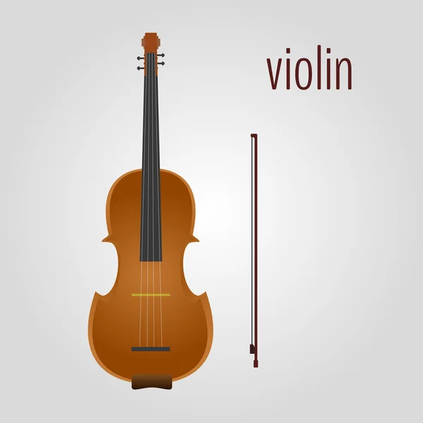 分離したベクトル図ヴァイオリン. — ストックベクタ