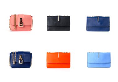 izole kadın deri Çantalar